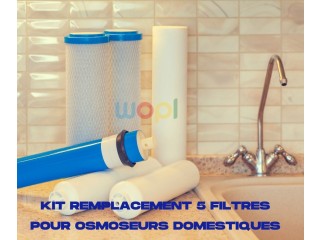 Pack de 5 filtres pour osmoseur domestique