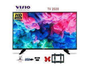 Visio TV 32" Pouces HD Led Récepteur intégré + TNT + HDMI + USB - Garantie 1 AN - Modèle 2020