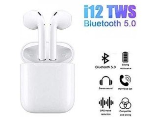 Ecouteurs i12 sans fil earphoneTWS Bluetooth 5.0 Tactile avec Micro Intégré